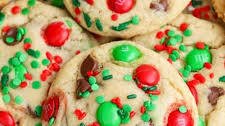 M&M Christmas Cookies