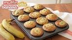 Muffin alla banana - soffici con yogurt e cioccolato! Perfetti per ...