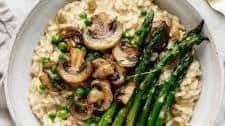 Mushroom Asparagus Risotto