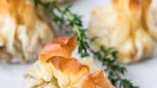 Mushroom Goat Cheese Filo Pastry Parcels