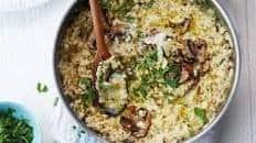 Mushroom, mascarpone and rosemary risotto