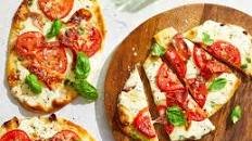 Naan Bread Margherita Pizza with Prosciutto