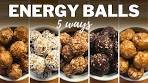 NO-BAKE ENERGY BALLS » 5 Flavours for Healthy Breakfast ...