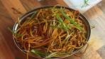 Noodles and beansprouts