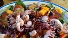 octopus and mango salad