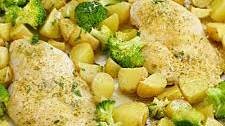 One Pan Baked Ranch Chicken Dinner