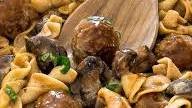 One Pan Meatball Stroganoff