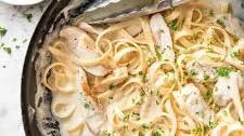 One Pot Chicken Alfredo Pasta