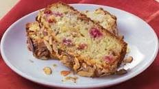 Orange-Rhubarb Bread with Almond Topping