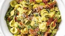 Orecchiette with Pea Pesto Sauce