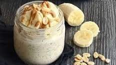 Overnight oats banana e burro di arachidi