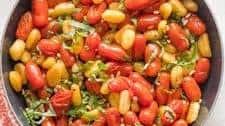 Pan Fried Gnocchi with Roasted Tomatoes
