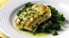 Pan-fried Hake with Lemon and Herb Butter Sauce