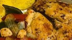 Pan Seared Italian Chicken Peppers and Onions