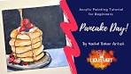 Pancake Day! Acrylic Painting tutorial for beginners 🥞🎨