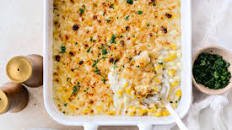 Parmesan Garlic Corn Au Gratin