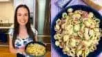 Pasta with Bacon & Peas