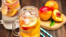 Peach and Basil Iced Tea