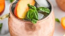 Peach Basil Wine Spritzer