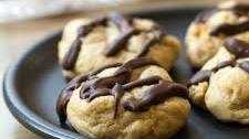 Peanut Butter Cookies with Chocolate Swirl