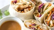 Peanut Chicken Wraps