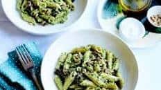 Pesto Pasta with Olives & Sun-dried Tomatoes