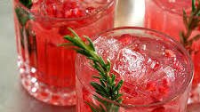 Pomegranate and Rosemary Gin Fizz