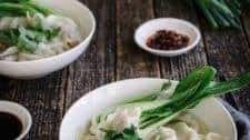 Pork, Ginger and Spring Onion Dumpling Soup