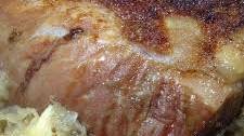 Pork Loin, Apples, and Sauerkraut