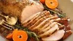 Pork Loin Roast with Maple Glaze, Apples and Cranberries