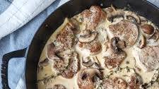 Pork Tenderloin with Creamy Mushroom Sauce