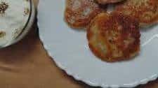 Potato and water chestnut pancakes