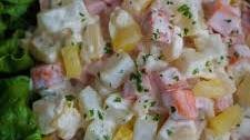 Potato Salad with Carrots and Pineapple