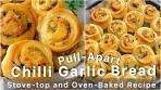 Pull-Apart Chilli Garlic Cheese Bread Rolls | Stove-top demo ...