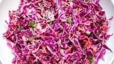 Purple Cabbage Coleslaw