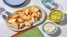 Quesadillas chorizo-fromages & avocat +/- 12 mini quesadillas