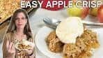 QUICK APPLE CRISP RECIPE | Easy Fall Dessert - Crunchy ...