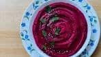 Quick Beetroot Hummus Recipe