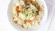 Quick creamy salmon pasta