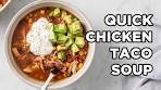 Quick Taco Soup with Rotisserie Chicken