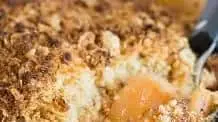 Quince and apple crumble