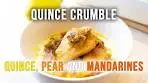 Quince crumble. Super aromatic, delicous dessert.