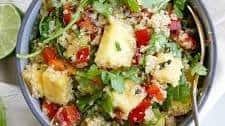 Quinoa Arugula Salad with Pineapple