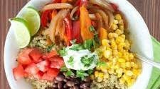 Quinoa & Black Bean Burrito Bowls Recipe