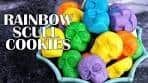 RAINBOW SUGAR COOKIE SKULLS, HANIELA'S