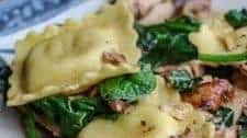 Ravioli with Chicken and Spinach