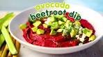 Raw avocado and beetroot dip recipe