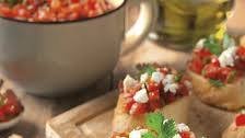 Recette de bruschetta de tomate et feta à l’italienne