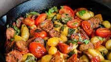 Recipe: Gnocchi Skillet with Chicken Sausage & Tomatoes