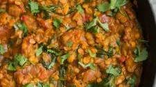 Red Lentils and Spinach in Masala Sauce